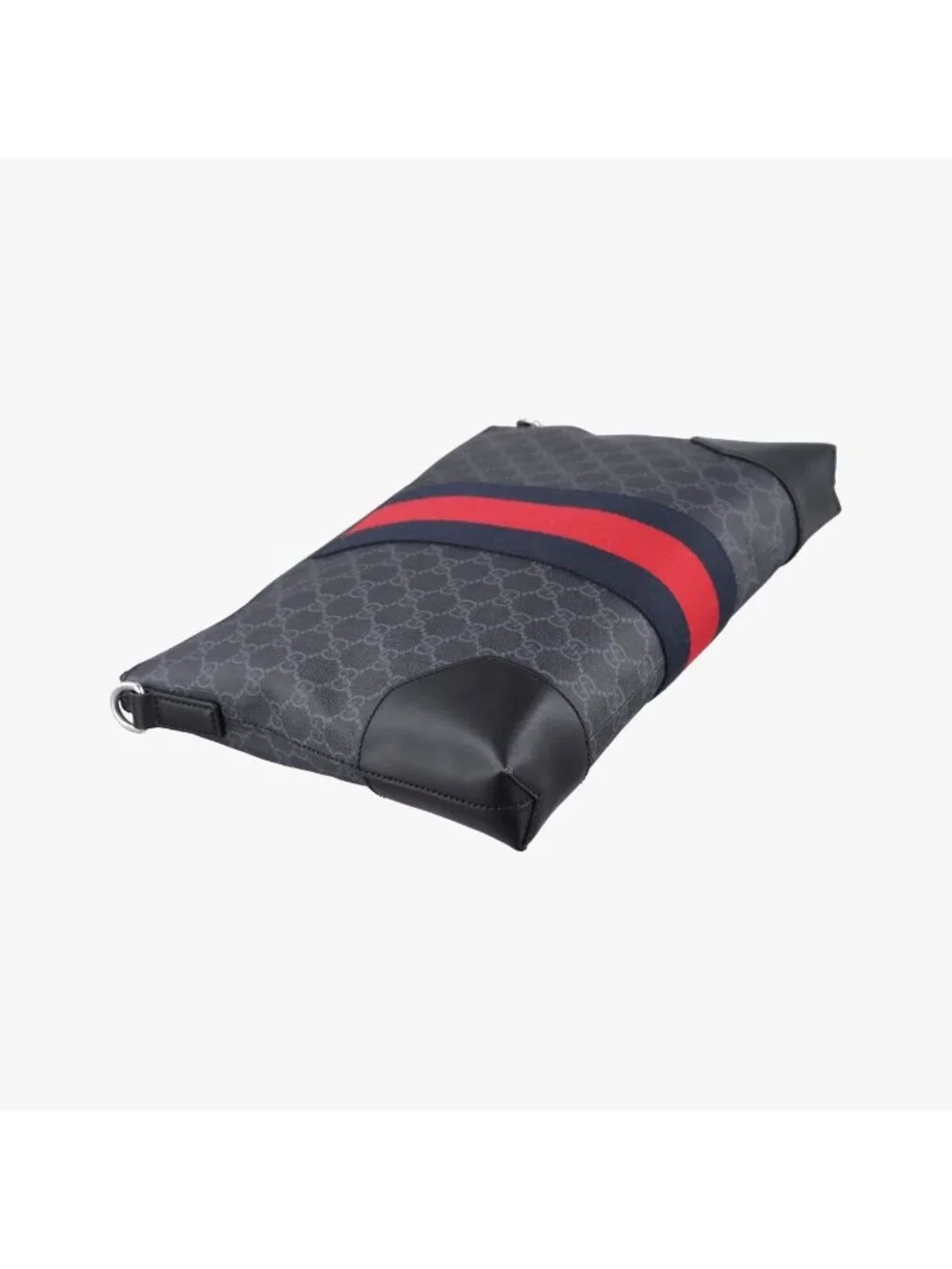 Gucci GG Supreme Messenger Black Red Leather